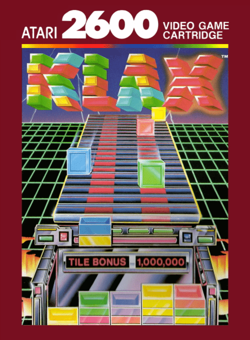 Klax box art for Atari 2600